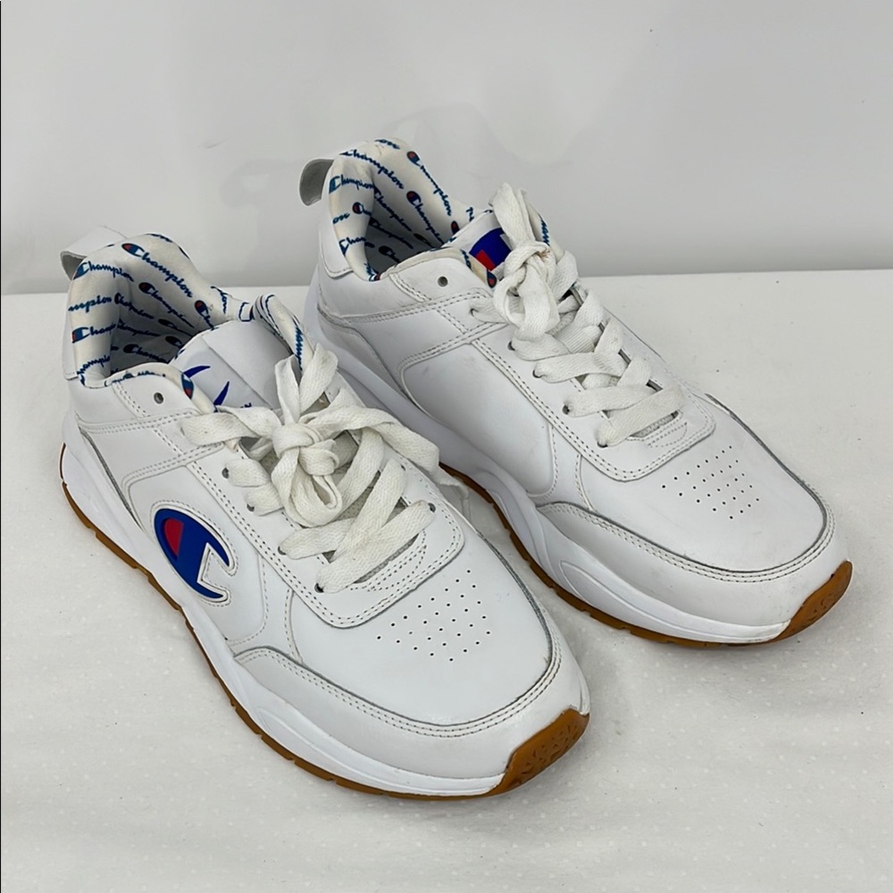 Champion White Sneakers with Logo MENS SIZE 8M